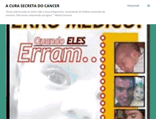 Tablet Screenshot of cancerhc.com.br